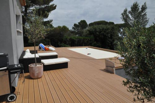 Deck piscine couverte Deck piscine couverte